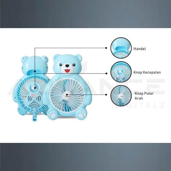 KIPAS KARAKTER ADVANCE BF 08B SMURF